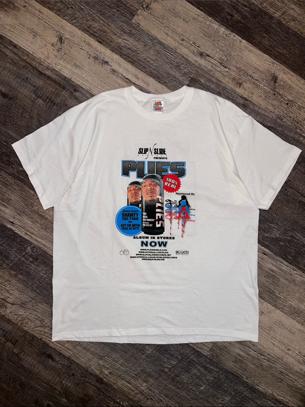 2007 Slip N Slide 'Plies' Promo T-shirt